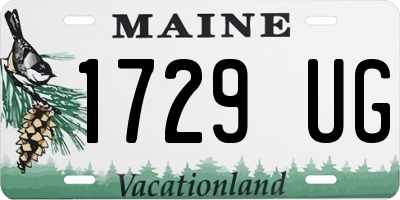 ME license plate 1729UG