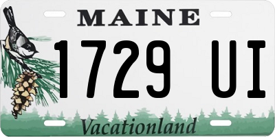 ME license plate 1729UI