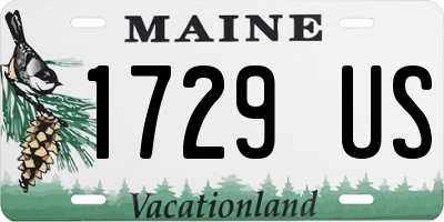 ME license plate 1729US