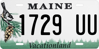 ME license plate 1729UU