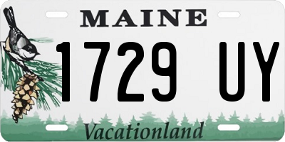 ME license plate 1729UY