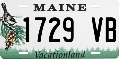 ME license plate 1729VB