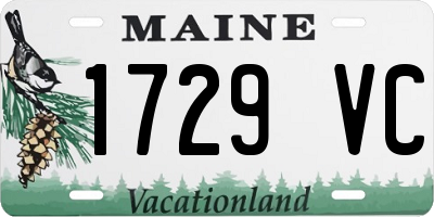 ME license plate 1729VC