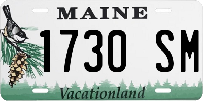 ME license plate 1730SM
