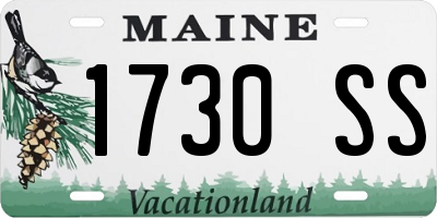 ME license plate 1730SS