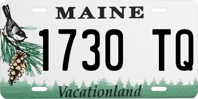 ME license plate 1730TQ
