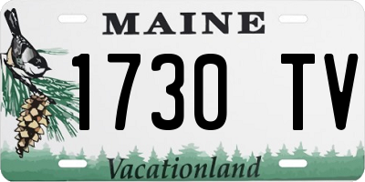 ME license plate 1730TV