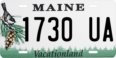 ME license plate 1730UA