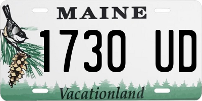 ME license plate 1730UD