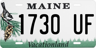 ME license plate 1730UF
