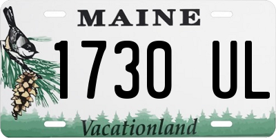 ME license plate 1730UL