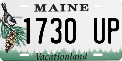 ME license plate 1730UP