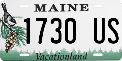 ME license plate 1730US
