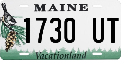 ME license plate 1730UT