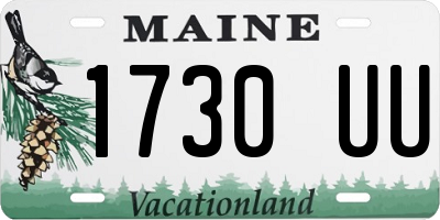 ME license plate 1730UU