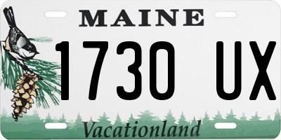 ME license plate 1730UX