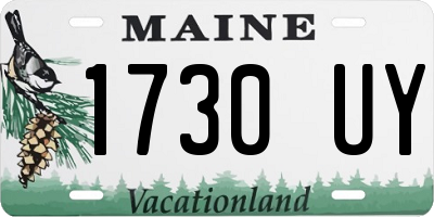 ME license plate 1730UY
