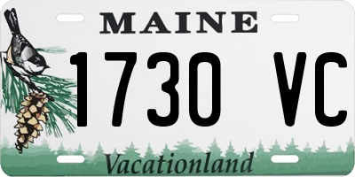ME license plate 1730VC