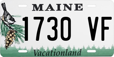 ME license plate 1730VF