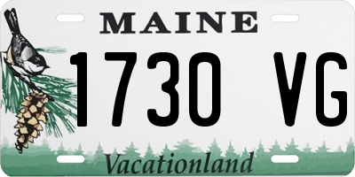 ME license plate 1730VG