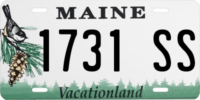 ME license plate 1731SS