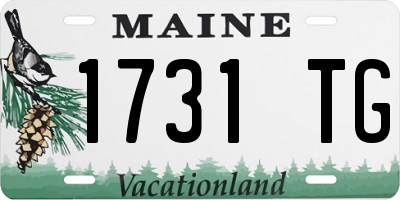 ME license plate 1731TG