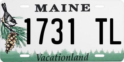 ME license plate 1731TL