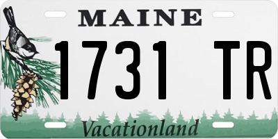 ME license plate 1731TR