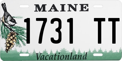 ME license plate 1731TT