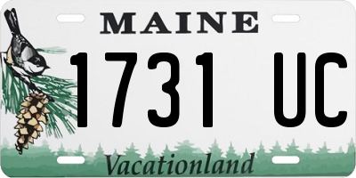ME license plate 1731UC