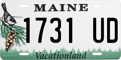 ME license plate 1731UD