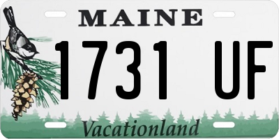 ME license plate 1731UF