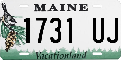 ME license plate 1731UJ