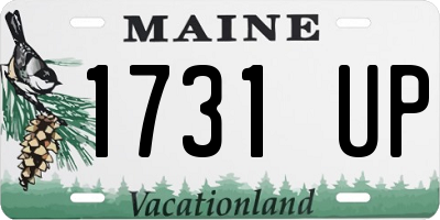 ME license plate 1731UP