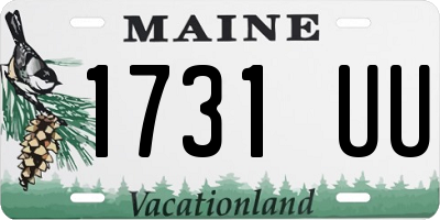 ME license plate 1731UU