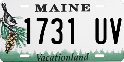 ME license plate 1731UV