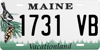 ME license plate 1731VB