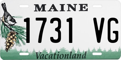 ME license plate 1731VG