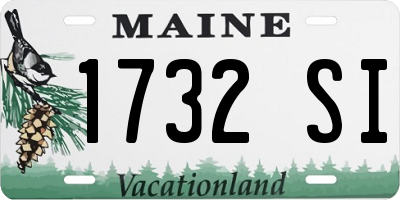 ME license plate 1732SI