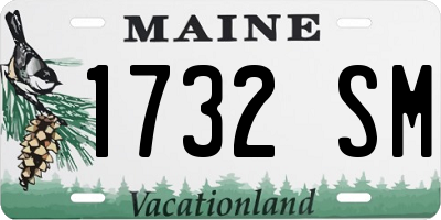 ME license plate 1732SM