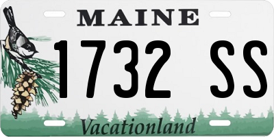 ME license plate 1732SS