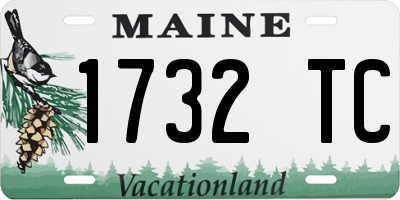 ME license plate 1732TC