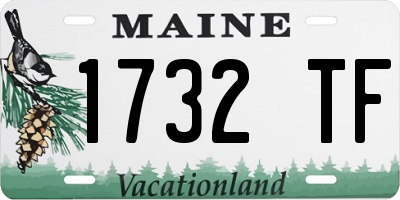 ME license plate 1732TF