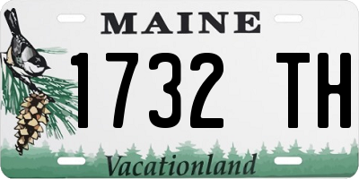 ME license plate 1732TH