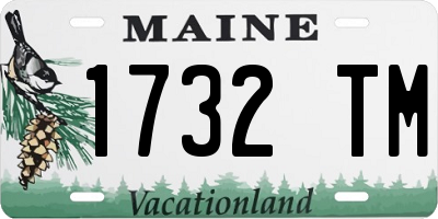 ME license plate 1732TM