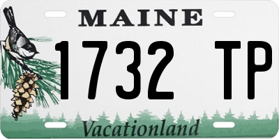 ME license plate 1732TP