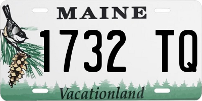 ME license plate 1732TQ