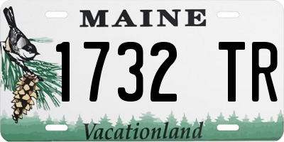 ME license plate 1732TR