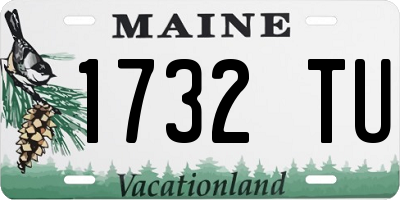 ME license plate 1732TU