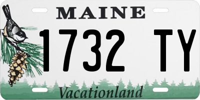 ME license plate 1732TY